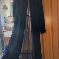 Abito lungo trasparente con bottoncini 42 Sisley