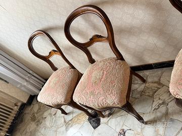 soggiorno in noce massello stile Luigi Filippo 800