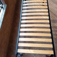 rete singola e materasso 