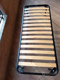 rete singola e materasso 