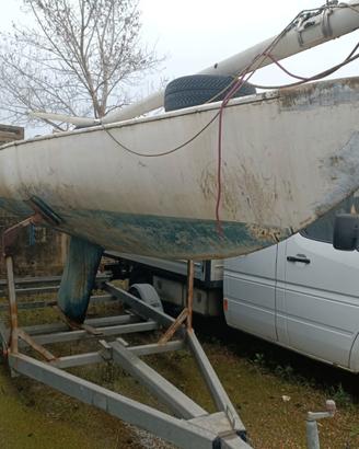 Carrello barca a vela 1300 kg