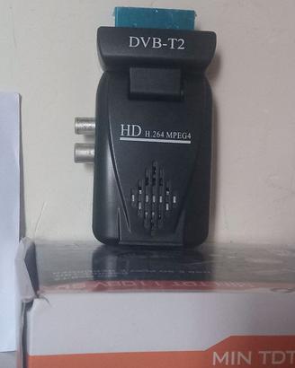 Ricevitore DVB-T2 Mini TDT 1108V SD 180° con PVR