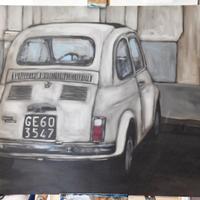 Dipinto ad olio Fiat 500