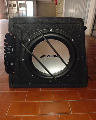 Subwoofer ALPINE + Subwoofer TEC per Auto