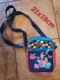 Borsetta tracolla Minnie Disney blu celeste rosa