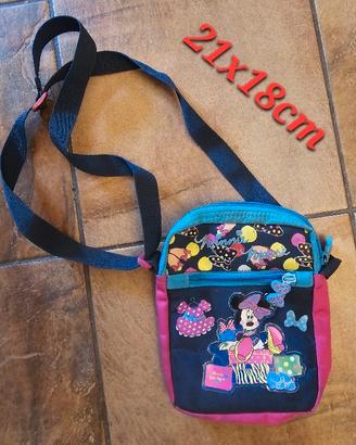 Borsetta tracolla Minnie Disney blu celeste rosa