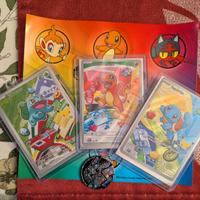 Pokémon bulbasaur charmander squirtle promo trio 