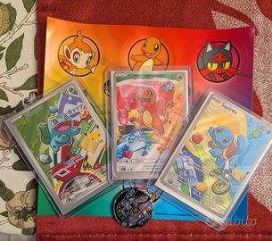 Pokémon bulbasaur charmander squirtle promo trio 