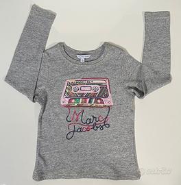 Maglia Marc Jacobs girl 6 anni grigia cnpaillettes