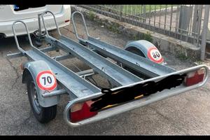 Rimorchio per trasporto moto