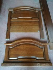 letto una piazza in legno massello arte povera