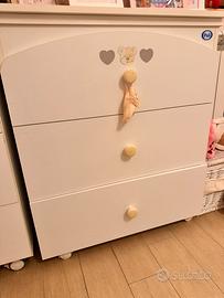 Cassettiera fasciatoio mobili multifunzionali