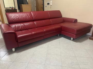 Divano in pelle con relax e isola PoltroneSofà