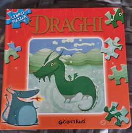 Gioco Libro puzzle draghi Giunti bambini