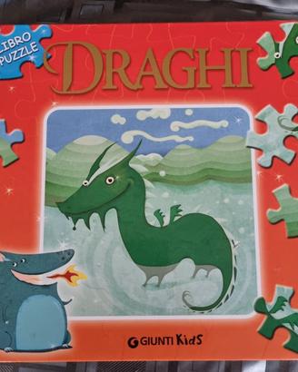 Gioco Libro puzzle draghi Giunti bambini