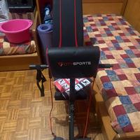 Panca attrezzi con pesi