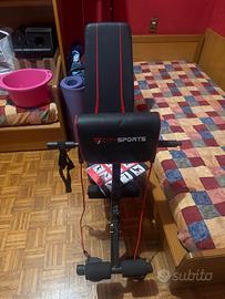 Panca attrezzi con pesi