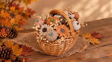 Un piccolo cestino, mille sfumature d’autunno.