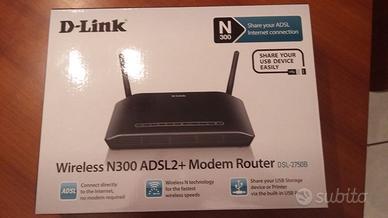 Modem telefonico marca D-Link mod. DSL-2750B
