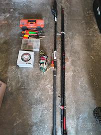 canne pesca  storione 