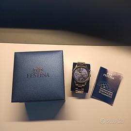 Festina orologio cronografo in acciaio