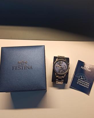 Festina orologio cronografo in acciaio