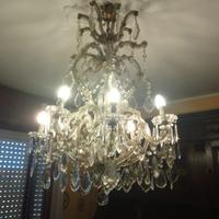 Lampadario a gocce di cristallo, magnifico