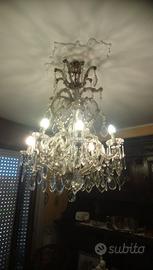 Lampadario a gocce di cristallo, magnifico