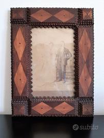 Cornice Tramp Art americana primi '900