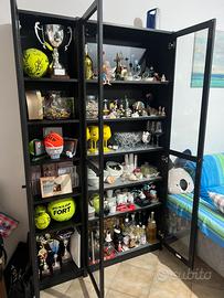Vetrina libreria ikea billy oxberg 120x30x202 nera