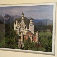Puzzle quadro con cornice castello Neuschwanste