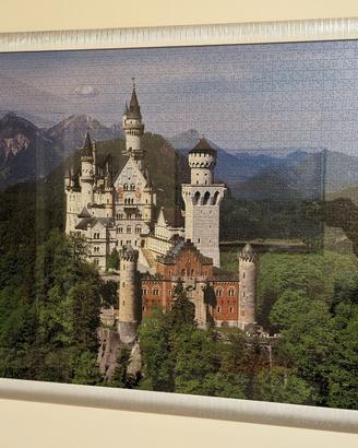 Puzzle quadro con cornice castello Neuschwanste