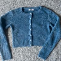 Maglione Crop Top blue baby- Terranova