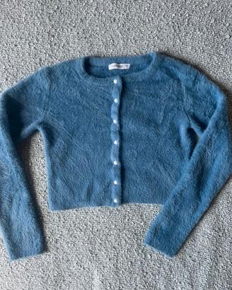 Maglione Crop Top blue baby- Terranova
