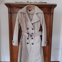 Trench impermeabile beige Zara Basic taglia XL