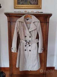 Trench impermeabile beige Zara Basic taglia XL