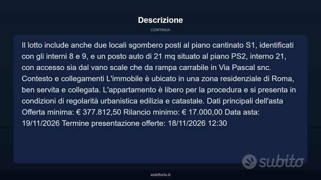 Appartamento – Roma, Aurelio - Vista 3