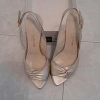 scarpe da Donna cerimonia argento-platino