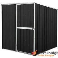 Box da giardino lamiera 175x185cm nero