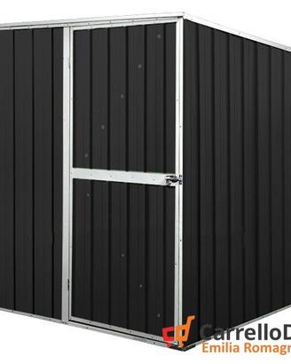 Box da giardino lamiera 175x185cm nero