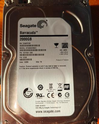 Coppia HD Seagate Barracuda 2TB