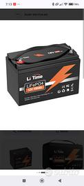 Batterie al litio 100ah  in  garanzia "Li Time".