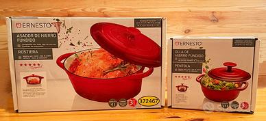 Pentola in Ghisa Ernesto Rostiera e Pentola
