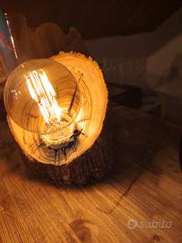 lampada in ulivo 