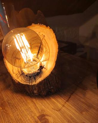 lampada in ulivo 