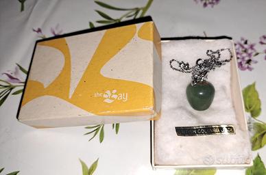 collana + ciondolo british columbia jade nuova