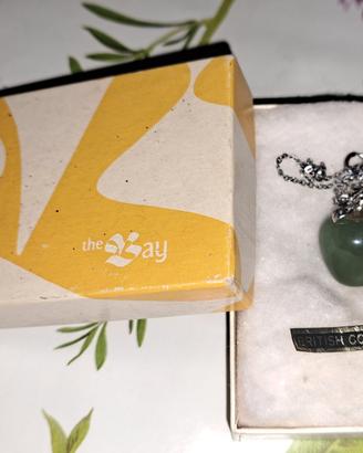 collana + ciondolo british columbia jade nuova
