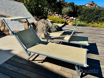 10 comodi lettini prendisole come nuovi