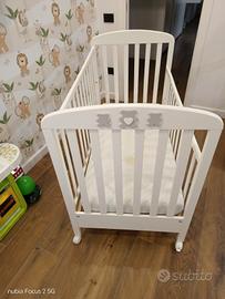 culla lettino erbesi Molly bianco tortora
