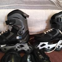 roller nr 34/37 completi di protezioni e borsa